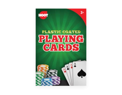 Playing Cards Plastic Coated Deck Poker Party Games Night Kids Children Fun Snap - Image 1 of 3