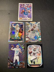 (5) Topps Ryan Tannehill Titans (Dolphins) 2012-2015 Years 1-4: See Description
