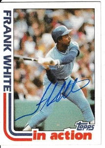Autographed 1982 TOPPS FRANK WHITE Card #646 - w/COA - Picture 1 of 1