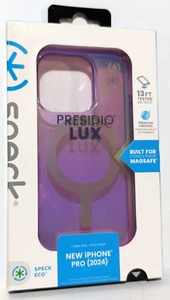 Funda Speck iPhone 16 Pro Púrpura Transparente Presidio Lux Magsafe Iridiscente En muy buena condición - Imagen 1 de 1