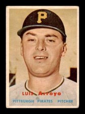 1957 Topps Luis Arroyo #394 Surface Scratches Pittsburgh Pirates