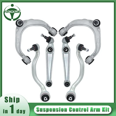 Front Upper Left Rearward Arm w/Ball Joint Kit for 2007-2014 BMW X5 X6 6Pcs - Image 1 of 4