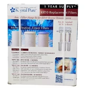 Juego de filtros de repuesto de ósmosis inversa Krystal Pure KR10 - Imagen 1 de 4