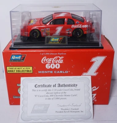 1998 Coca- Cola 600 Diecast Race Car Revell 1/24 Diecast Model Nascar - Image 1 of 4