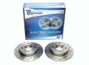 Set dischi freno TA Technix Sport asse posteriore per Volvo 440K / 460L / 480E - Foto 1 di 1
