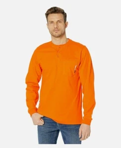 Man's Clothing Timberland PRO FR Cotton Core Long Sleeve Henley w Pocket large - Picture 1 of 1