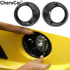 Carbon Fiber ABS Front Fog Light Lamp Cover Trim For Chevrolet Camaro 2010-2013