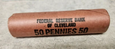 1964-P FRB Cleveland Memorial Cent Roll - Original Mint Roll - 15 Available - Image 1 of 4