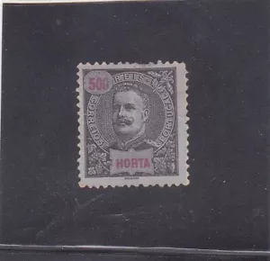 HORTA / AZORES D. Carlos I 500 R. (1897) MH TOP VALUE SET - Picture 1 of 1