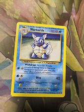 Pokemon Card - Evolution Box Error Wartortle - Base Set 42/102 Rare Non Holo
