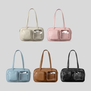 Heiße japanische transparente Ita-Damentasche Achseltasche Schultertasche Straßenfest - Bild 1 von 11