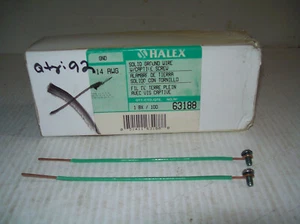 Lot of 92) HALEX Solid Electrical Ground Wire w/ Captive Screw 14 AWG  63188 NEW - Picture 1 of 7