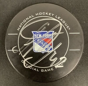 Artem Anisimov Signed Puck Official Game NY Rangers Hockey NHL Autograph JSA - Picture 1 of 2