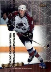 1998-99 Topps Finest #116 Sandis Ozolinsh COLORADO AVALANCHE