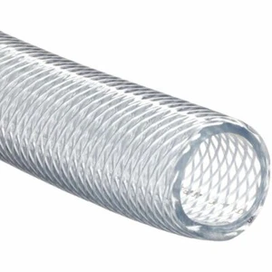 Lightweight Clear Braided PVC Hose Pipe Reinforced Air Water Various Diameters - Foto 1 di 8