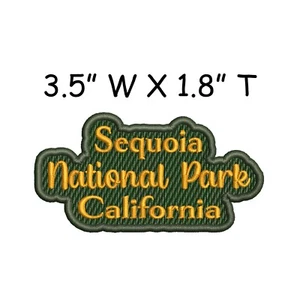Sequoia National Park Patch Embroidered Iron-on Applique Nature Souvenir - Picture 1 of 12