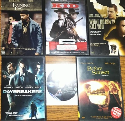 Ethan Hawke 6 DVD Lot Training Day The Kid Daybreakers Explorers Before Sunset  - Image 1 of 4
