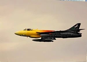 Hawker Hunter F.58 Miss Demeanour RAF Elvington Color 8.25"x11.75" Unframed - Picture 1 of 3