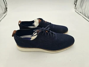 Cole Haan OG GRD STCHLT WNG OX Marineblau/Elfenbein Herren Größe 12 Beschädigt Defekt - Bild 1 von 18