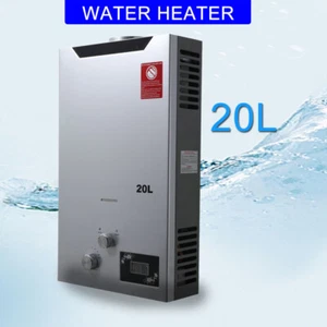 20L Tankless Water Heater Propane Gas Water Heater with Shower Head LED Display - Picture 1 of 13