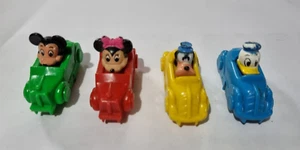 Vintage Disney Japan Slot Racing Cars Mickey/Minnie Mouse/Donald Duck/Goofy 4cms - Picture 1 of 15