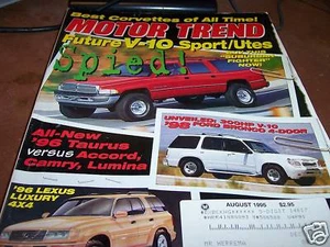 Motor Trend Magazine 8/1995 '96 Lexus Luxury 4x4 - Imagen 1 de 1