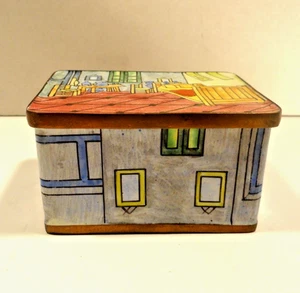 Vintage Empress Arts Emaille Schmuckschatulle - Bild 1 von 6