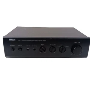 Vintage RCA SA-155 Integrated Stereo Amplifier Black Model 21-5000 Phono CD Tape - Picture 1 of 9