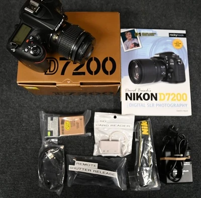 Nikon D7200 24.2MP Digital SLR HD Camera Body/Lens Package - MINT CONDITION! - Image 1 of 4