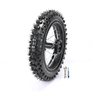 12" Rear 80/100-12 Tire Rim Wheel 15mm for PitBike Apollo 110cc 125cc 70cc 140cc - Picture 1 of 7