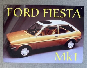 Ford Fiesta Mk1 - Metal Sign (Used but good condition) - Picture 1 of 1