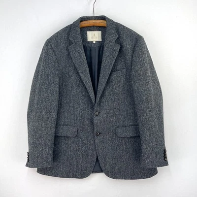 House of Bruar Harris Tweed Jacket Mens 42R Grey Hacking Country Sports Blazer - Image 1 of 4