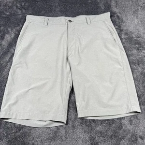 Pantalones Cortos de Golf Peter Millar Para Hombre Talla 34 10" Entrepierna Clásicos Mezcla Poli/Spandex Gris - Imagen 1 de 8