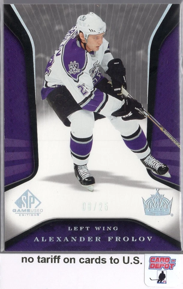 2006-07 SP Game Used Rainbow #47 Alexander Frolov 08/25 - Image 1 of 2