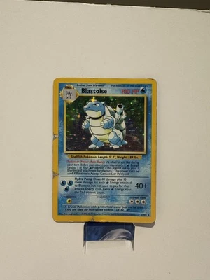 Blastoise 2/102 Holo Rare Base Set Pokémon Card Damaged - Image 1 of 4