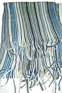 Mens  Striped Scarf Multi Colors Knit One Size New - Picture 1 of 1