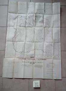 1898 Land Defense of Havana Cuba Railroads Block Houses Spanish American War Map - Picture 1 of 6