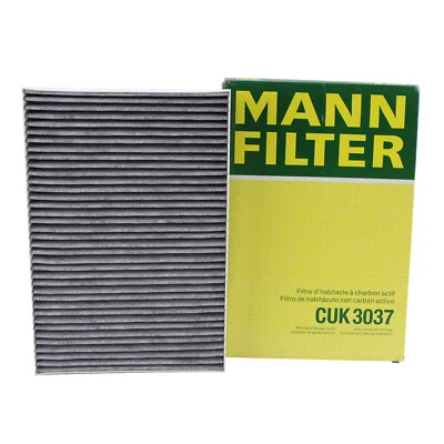 Filtro de aire de cabina de carbono Mann CUK3037 para Audi A4 A6 Allroad Quattro RS4 S4 S6 Foto 1 de 4