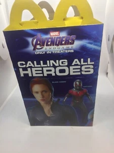 2019 Neu McDonald’s Avengers Black Widow Ant Man Marvel Kinder Happy Meal Box - Bild 1 von 12