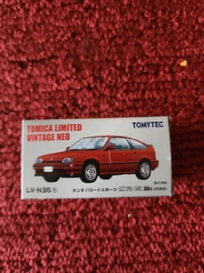 Tomica Limited Vintage Neo LV-N35e Ballad CR-X (Red) Diecast Car NEW from Japan - Picture 1 of 6
