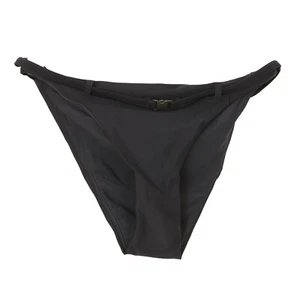 Parte inferior de bikini ANDIE The Riviera XS con cinturón negra lisa #AB354 NUEVA CON ETIQUETAS B48 - Imagen 1 de 6