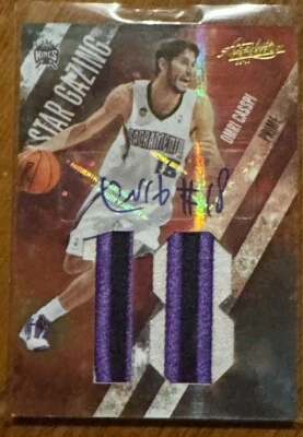 2009 Absolute Omri Casspi Jumbo Rookie Patch Autograph #d 02/10 Star Gazing - Image 1 of 2