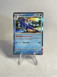 Pokémon TCG Quaquaval Scarlet & Violet Base Set 054/198 Holo Rare - Picture 1 of 2