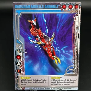 Bakugan RAYTHEUS Mobile Assault Card BA5511a-RE-SM-GBL 4/4a MECHTANIUM SURGE - Picture 1 of 7