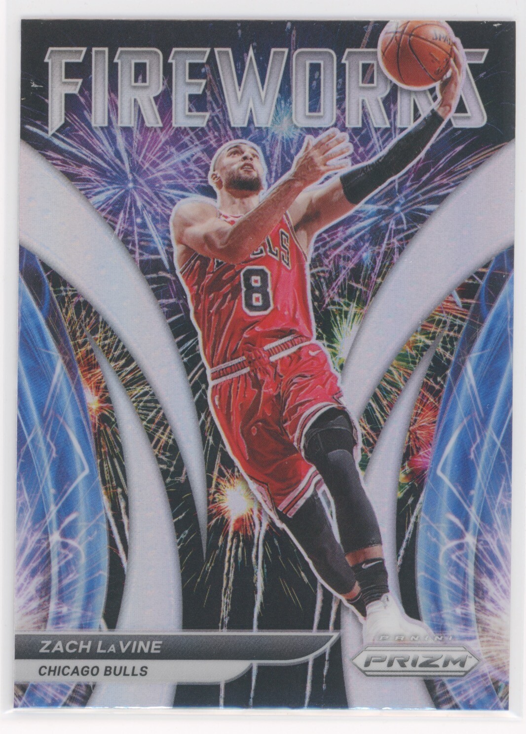 ZACH LAVINE 2021-22 PANINI PRIZM FIREWORKS SILVER #20