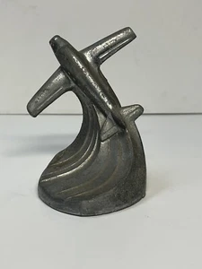 Avión/avión zarzaparrilla 1984 escultura art déco pátina de bronce hecho en EE. UU. - Imagen 1 de 7