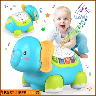 MARKENLOS Baby Krabbel Spielzeug Elefant Spielzeug Wanderspielzeug für Babys 6 - 12 Monate