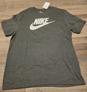 Nike Men's T-Shirt Athletic Logo Swoosh Printed Active Short Sleeve Tee - Picture 1 of 5