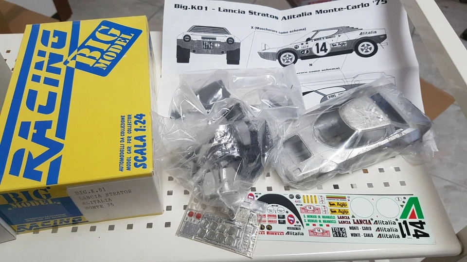 1:24 kit Racing43 BIG.K12 Lancia Stratos Alitalia Rally Sanremo 1975 - Immagine 1 di 1