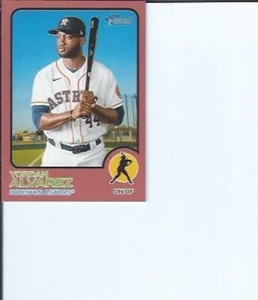 Yordan Alvarez 2022 Topps Heritage Red Border Parallel - Bild 1 von 1